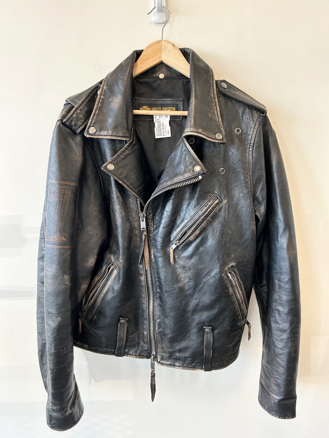 Harley Davidson Leather Jacket Size Large